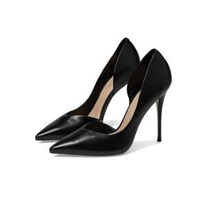 Massimo Matteo Danielle Stiletto Heel Black Leather Women's Heels 8.5M NWB